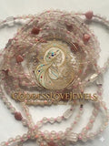 The Heart’s Awakening | Rose Quartz & Rhodochrosite Waistbeads
