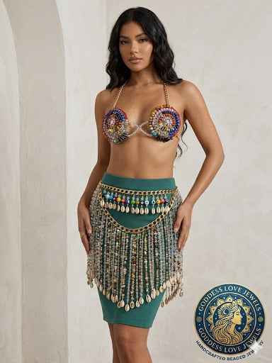 “Eye Am Goddess” Statement Skirt