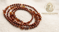 The Eternal Flame | Red Jasper & Raw Amber Waistbeads