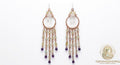The Intuitive Crown Quartz & Labradorite Copper Earrings