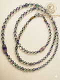 The Ethereal Alignment | Fluorite & Artisan Glass Waistbeads
