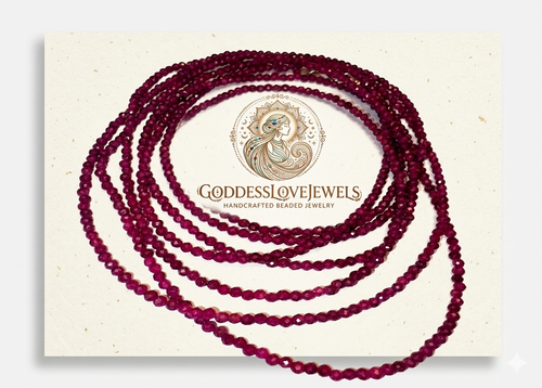 Divine Radiance: Genuine Ruby Waistbead
